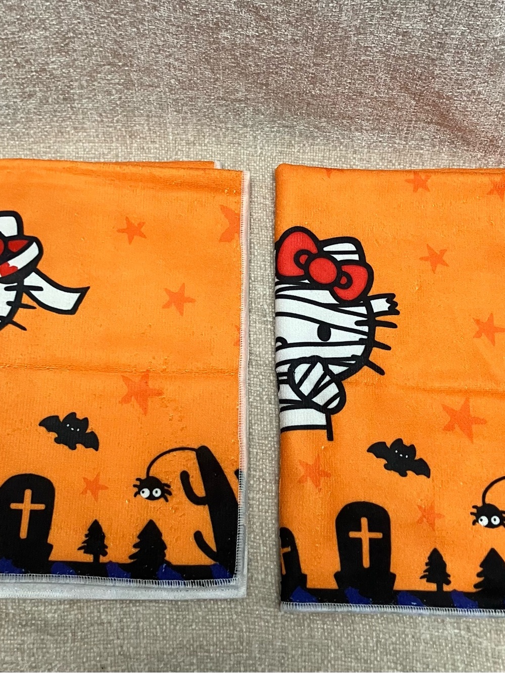 Hello Kitty Orange Halloween Dish / Hand Towels